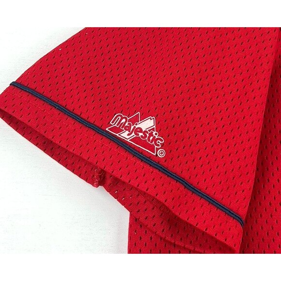 Vintage Mark McGwire St Louis Cardinals Majestic Red Jersey Made in USA Size L - Picture 6 of 8